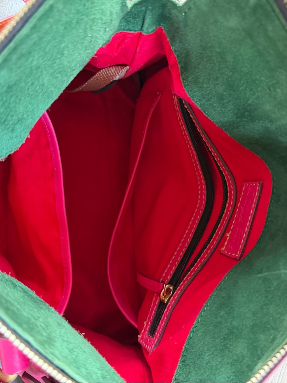 Dooney and Bourke Florentine Satchel Fuchsia satchel